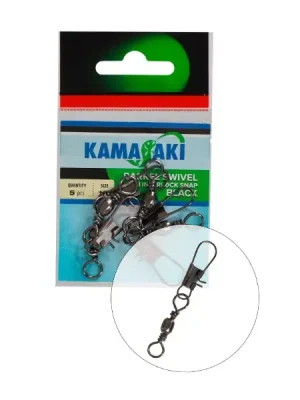 Speciální Cena Kamasaki Balené obratlíky s karabinkou 1/0 5ks/bal