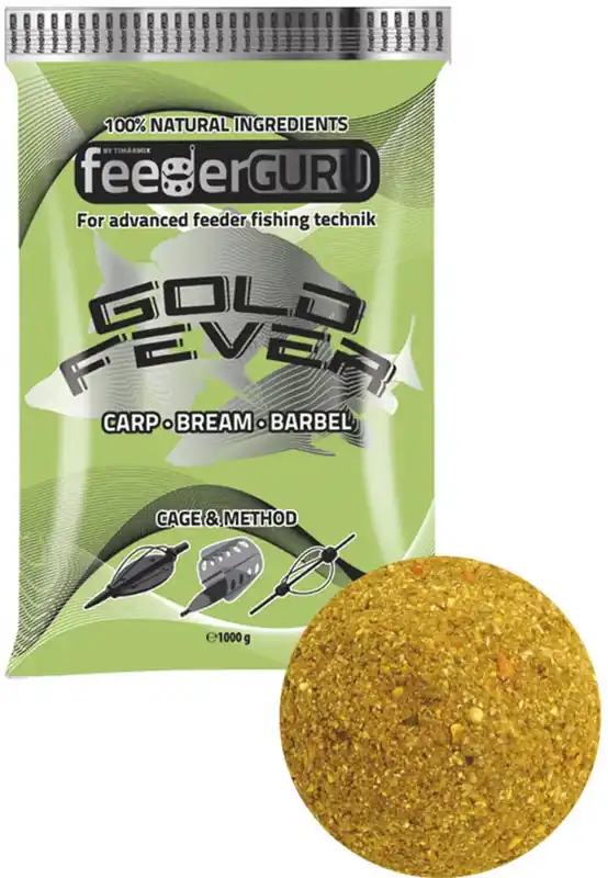 <b>Tímár Mix</b> Feeder <b>Guru</b> Gold Fever Krmítková směs 1kg Top Prodej