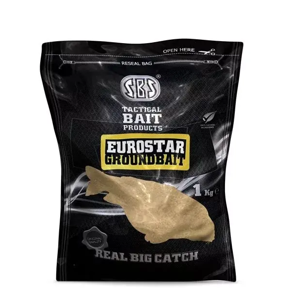 Akční Nabídka SBS Eurostar Groundbait Jahodový džem Krmení 1kg