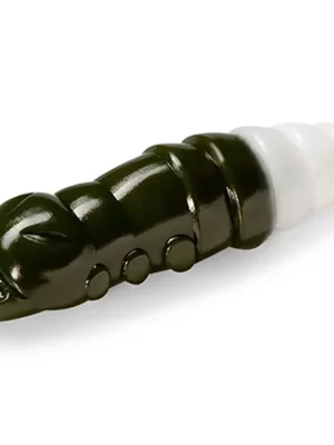 Cenový Hit FISHUP Pupa 3,04cm (10ks), #140 - Tmavě Olivová/Bílá Plastová nástraha