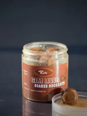 HNV Baits GLM Liver 24mm Předmáčená háčková nástraha 220gr Oblíbený