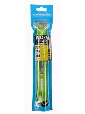 Ověřený Cresta Worm Riggers + Stop 0,16mm Háček s protihrotem 12 kusů s očkem