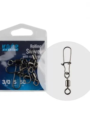 KOOS ROLLING OBRATLÍK S RYCHLOKARABINOU NICE SNAP 6/0 3ks/balení Rychlé Dodání