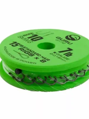 Hit Sezóny GURU SUPER MWG STANDARD HAIR READY RIGS 15 Size 12 (0.19mm) předvázaný háček
