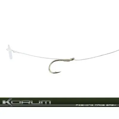 Top Prodej Korum Hair Rigs With Quickstops 15 Velikost 16 Barbed Monofilní předvázaný háček