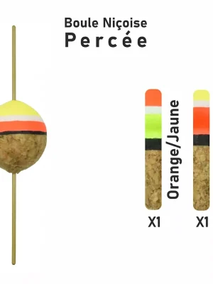 Akce Garbolino - STREAMLINE TROUT FLOAT x2 - PIERCED NISSA BALL - Splávky - Pstruhový splávek