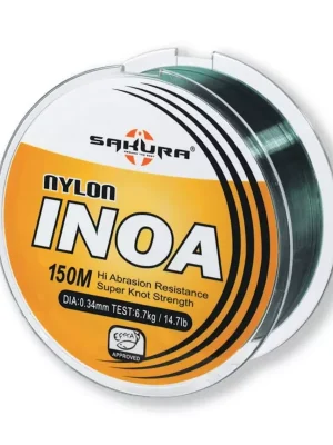 Hit Sezóny Sakura - INOA GREEN 150 M - 0.28 mm / 11 Lb. - Hlavní vlasec - Monofilní vlasec