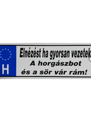Sleva ŽERTÍČKOVÁ SPZ OMLOUVÁM SE, JESTLI JEDU RYCHLE..