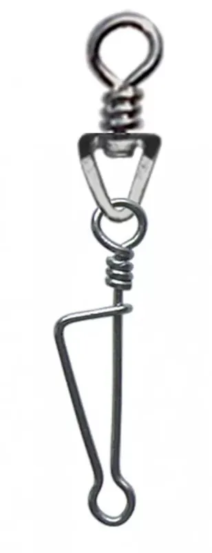 Nejlepší Volba SERT - ITALIAN SWIVEL & SNAP LINK - NICKEL N°3 X8 - Otočná karabina