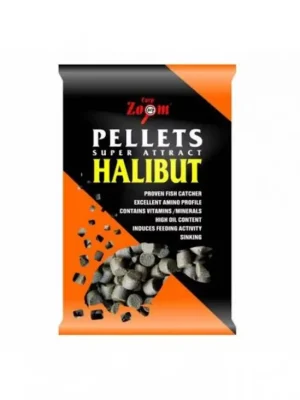 Nakupujte Hned Carp Zoom CZ Halibutové krmné pelety bez díry, 3 mm, halibut, černé, 800 g