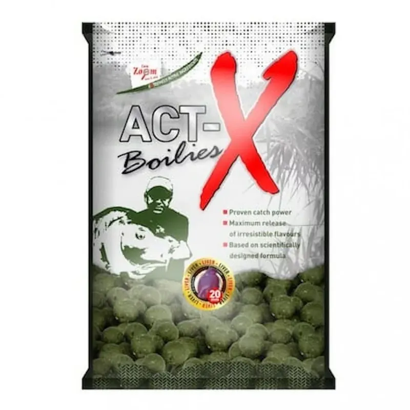 Carp Zoom CZ Act-X boilie, 20 mm, vanilka, 800 g Přímo Od Výrobce
