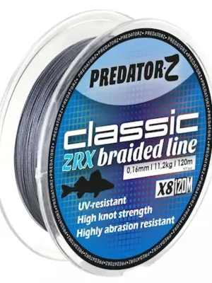Predator Z PZ Classic ZRX pletená šňůra, o 0,20 mm, 120 m, 19,7 kg, tmavě šedá Výprodej