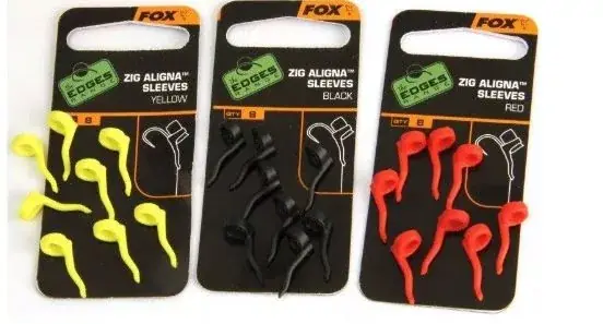 Fox EDGES™ Zig Aligna™ - Zig Aligna Sleeve - Black Zarovnávač háčků Výprodej