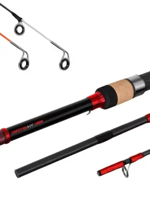 Delphin LEEDER feeder prut + 2 špičky 360cm/120g/3 díly Přímo Od Výrobce