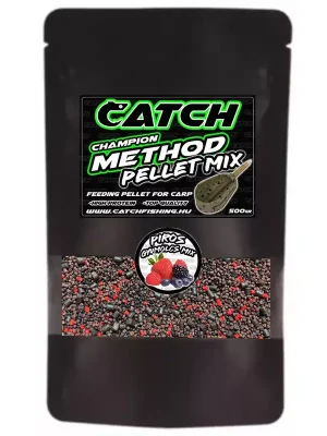 Omezená Nabídka Catch Champion Method Pellet Mix Piros Gyümölcs 500gr