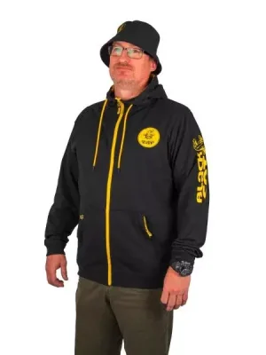 Víkendová Akce Black Cat Black Zip Hoody Mikina L