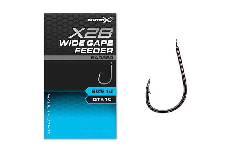 Poslední Šance Matrix X2B Wide Gape Feeder 14 Barbed Háček s ouškem a protihrotem 10ks