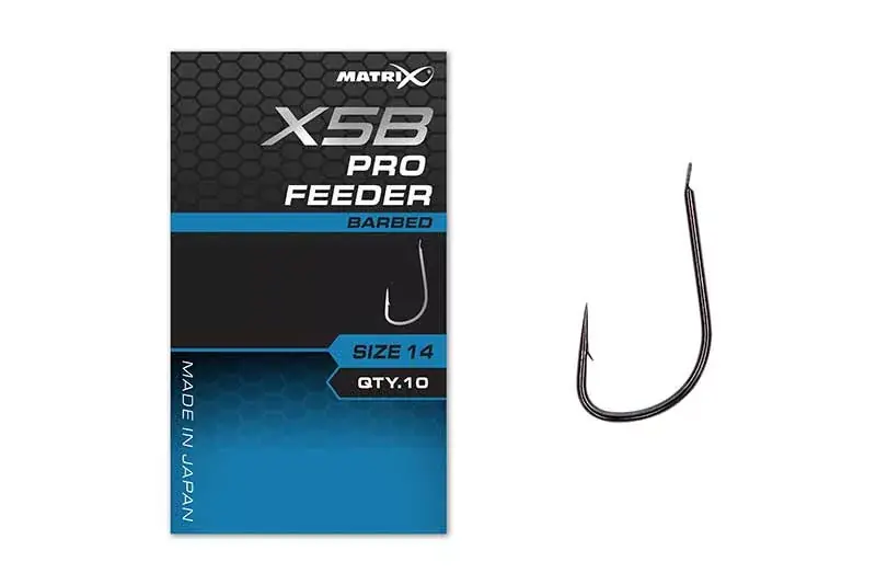 Matrix X5B Pro Feeder 16 Barbed Lopatečkový, S protihrotem Háček 10ks Víkendová Akce