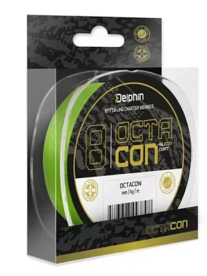 Zlevněný Delphin OctaCon Fluo Zelená 0,16mm 135m Pletená Hlavní Šňůra