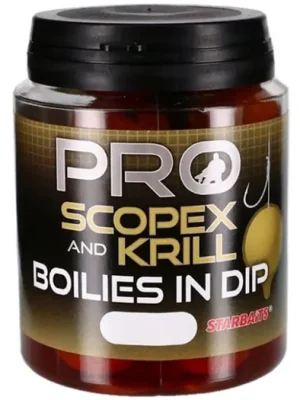 Akční Cena Starbaits Boilies In Dip Pro Scopex Krill 150g