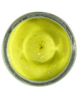 Akce Berkley Těsto Powerbait Natural Glitter Trout Dough Garlic Sunshine Yellow 50g