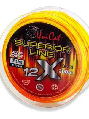 Originální Uni Cat Šňůra 12 X Superior Line 200m 0,37mm 36kg