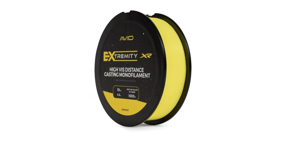 Nová Kolekce AVID Vlasec Extremity Hi-Vis XR Mono 1000m 0,33mm 6,8kg