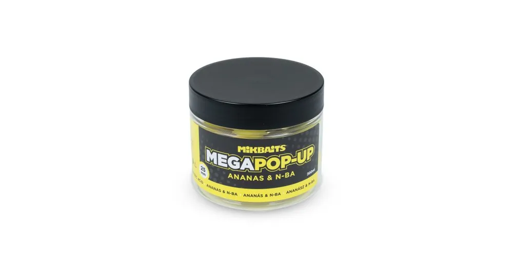Akce Mikbaits Pop-Up Mega fluo Ananas N-BA 300ml 25mm