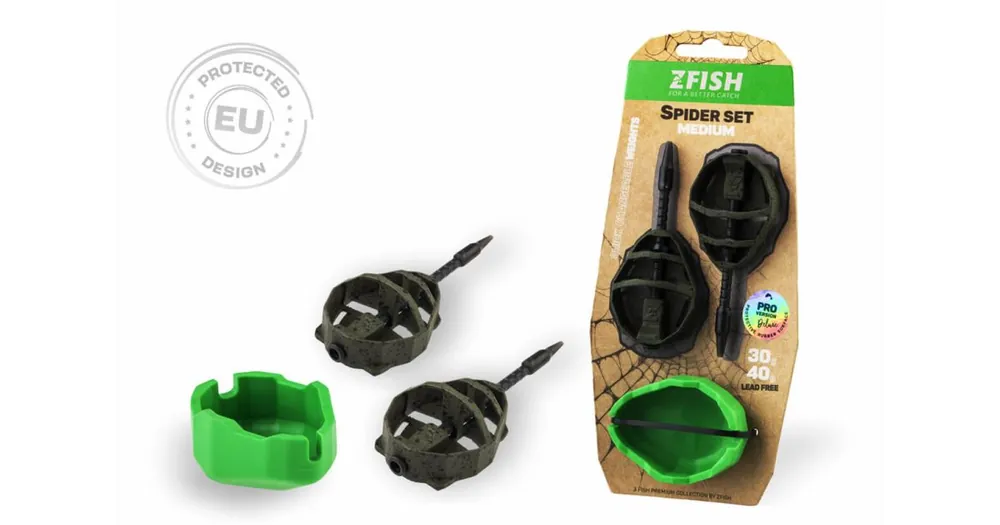 Nejlepší Volba Zfish Sada Method Feeder Spider Medium Set 40,50g + Formička