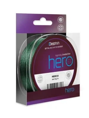 Akční Cena Delphin Šňůra HERO 8 Zelená 300m 0,50mm 36,4kg