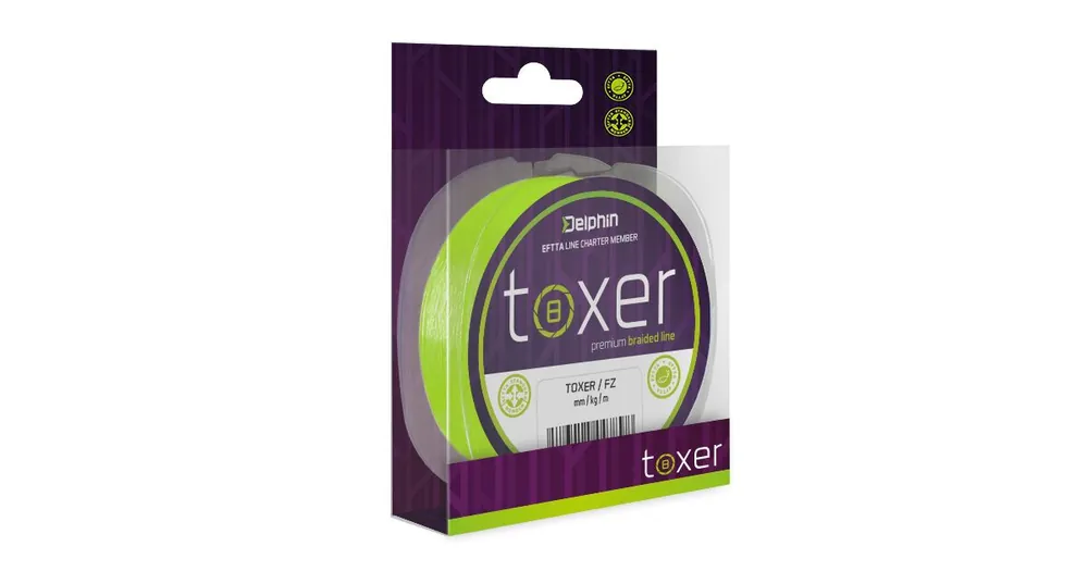 Delphin Šňůra TOXER Fluo zelená 80m 0,16mm 7,7kg Rychlé Dodání