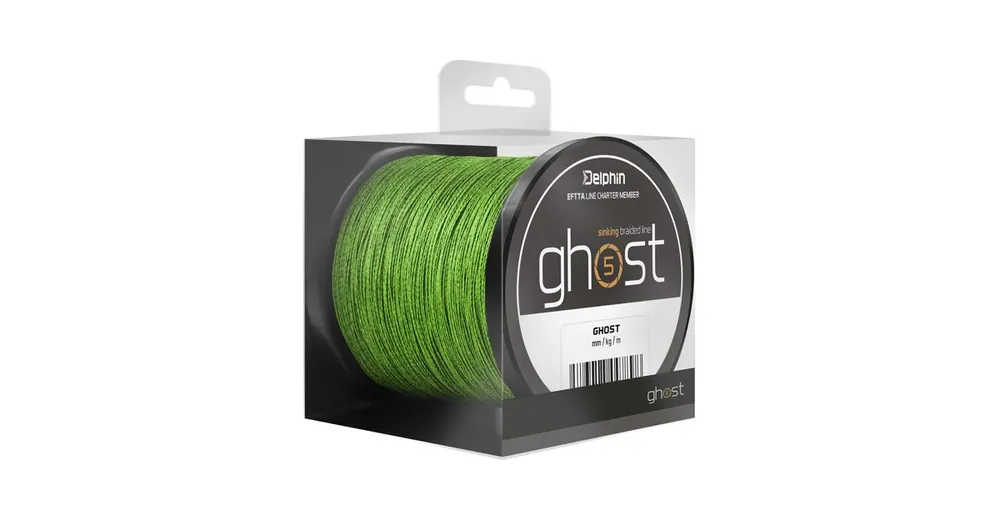 Zlevněný Delphin Šňůra GHOST 4+1 Zelená 300m 0,18mm 9,1kg