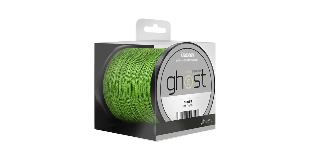 Delphin Šňůra GHOST 8+1 Zelená 600m 0,18mm 9,1kg Jen Po Omezenou Doba