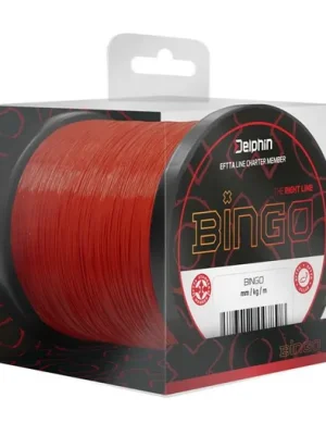 Finální Výprodej Delphin Vlasec BINGO Matt Tmavě červená 1200m 0,28mm 6,5kg