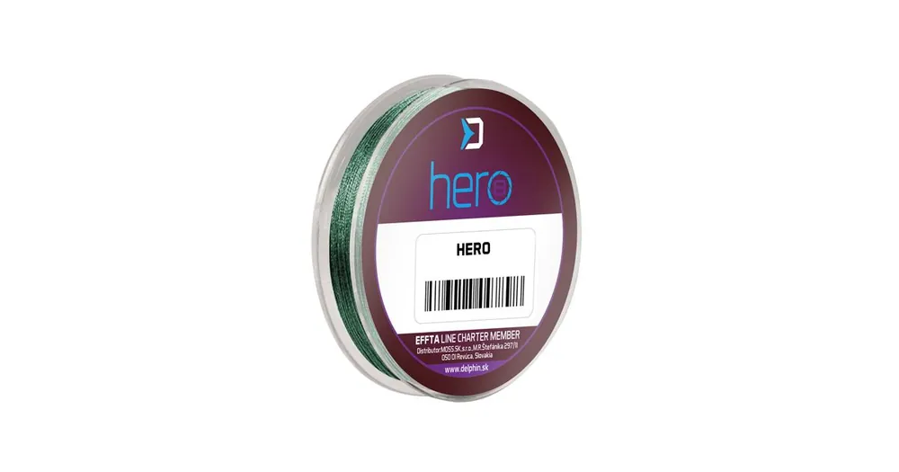 Super Cena Delphin Šňůrka HERO 8 Zelená 15m
