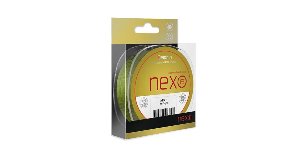 Značkový Delphin Šňůra NEXO 8 Zelená 300m 0,30mm 23,1kg