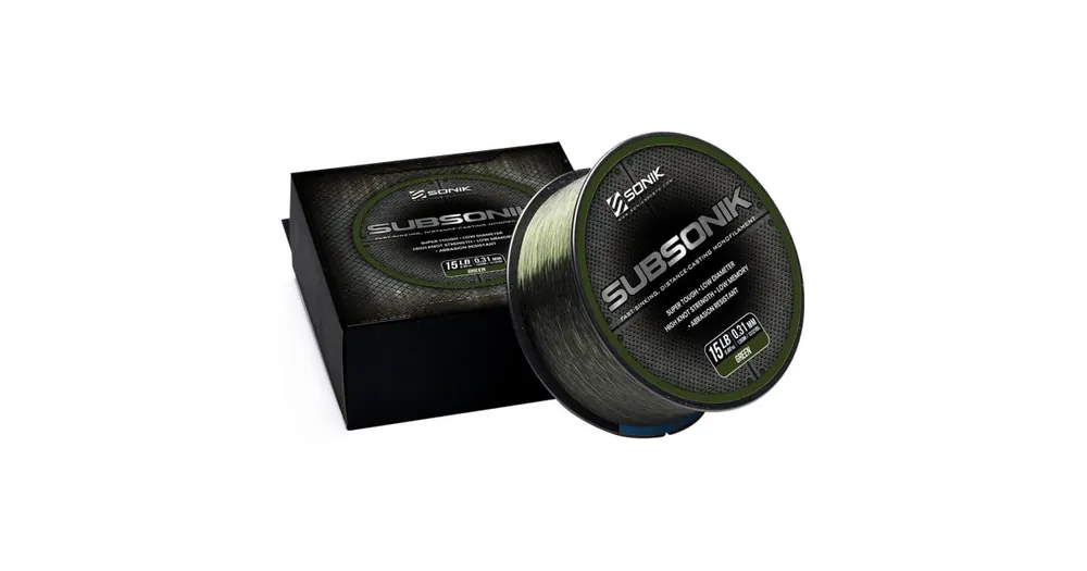 Ověřený Sonik Vlasec Subsonik Green 1200m 0,41mm 25lb