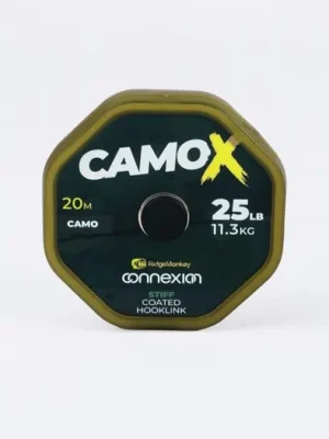 RidgeMonkey Šňůrka Connexion CamoX Stiff Coated Hooklink 20m 25lb Originální