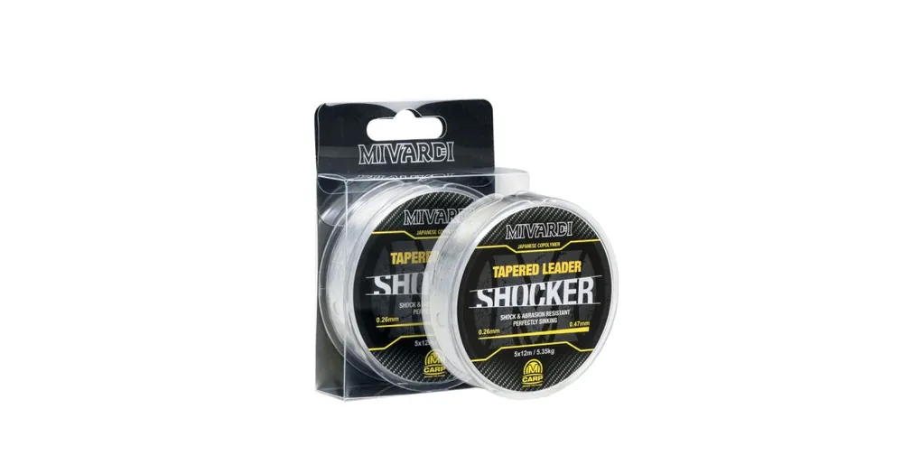 Expresní Doručení Mivardi Ujímaný vlasec Shocker Tapered Leader 5x12m 0,28-0,47mm