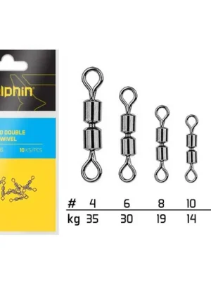 Delphin Obratlík High Speed Double Rolling Swivel A-04 Velikost 12 9kg 10ks Aktuální