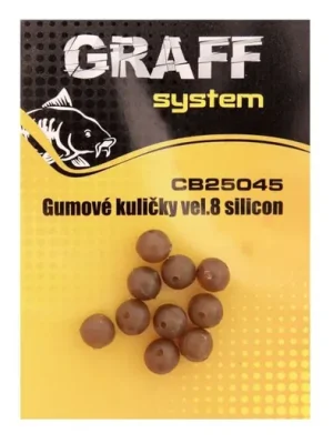 Akční Cena Graff Gumové kuličky silikonové Velikost 8 10ks