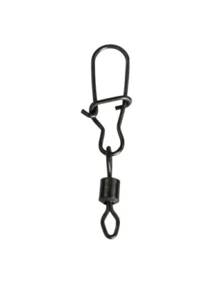 Autentický Effzett Obratlík s karabinkou D-Lock Snap Swivels XS Velikost 10 12kg 10ks