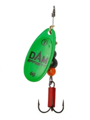 Levný Effzett Třpytka Fluo Spinner 10g Velikost 4 Green