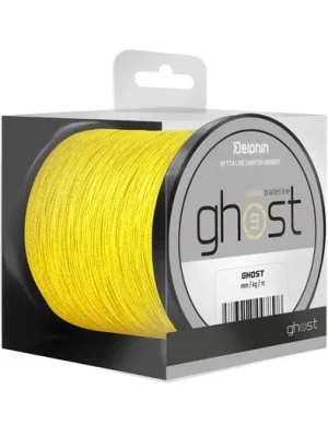 Akce Delphin Šňůra GHOST 8+1 Žlutá 600m 0,18mm 9,1kg