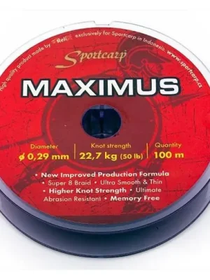 Sportcarp Šňůra odhozová Maximus 100m 0,29mm 50lb 22,7kg Dokud Zásoby Vydrží