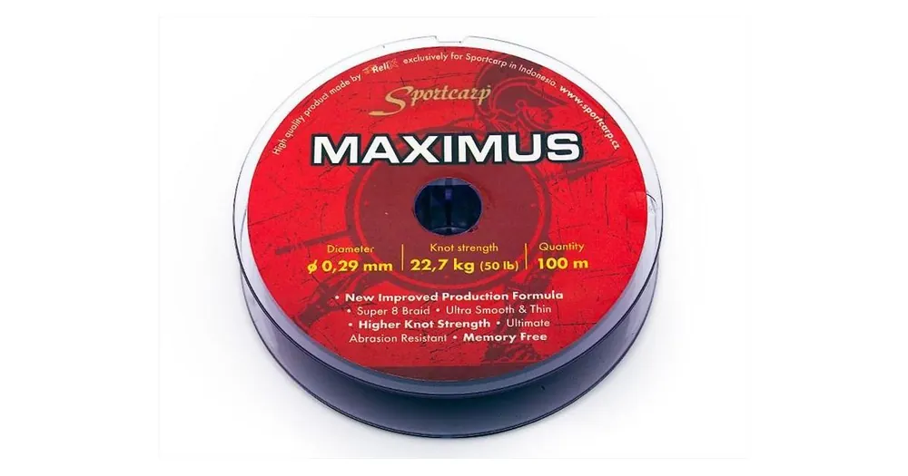 Sportcarp Šňůra odhozová Maximus 100m 0,29mm 50lb 22,7kg Dokud Zásoby Vydrží