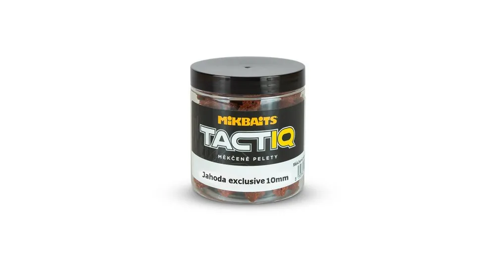 Mikbaits Měkčené pelety TactiQ Jahoda exclusive 250ml 10mm Výhodná Nabídka