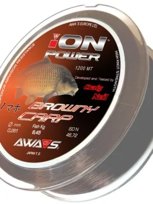 Časově Omezené AWA-S Vlasec Ion Power Browny Carp 1200m 0,309mm 11,95kg