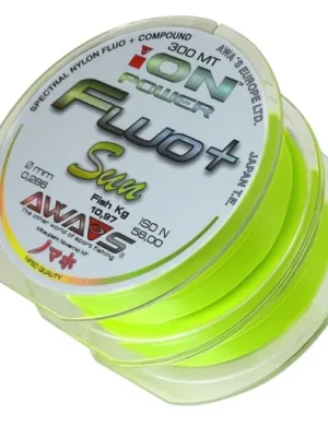 Top Prodej AWA-S Vlasec Ion Power Fluo+ Sun 2x300m 0,234mm 7,1kg