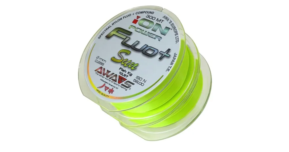 Top Prodej AWA-S Vlasec Ion Power Fluo+ Sun 2x300m 0,234mm 7,1kg